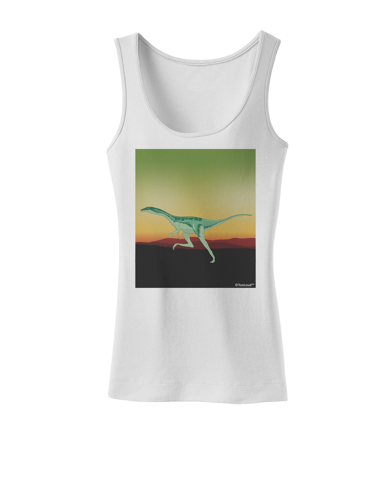 Ornithomimus Velox - Without Name Womens Tank Top by TooLoud-Womens Tank Tops-TooLoud-White-X-Small-Davson Sales