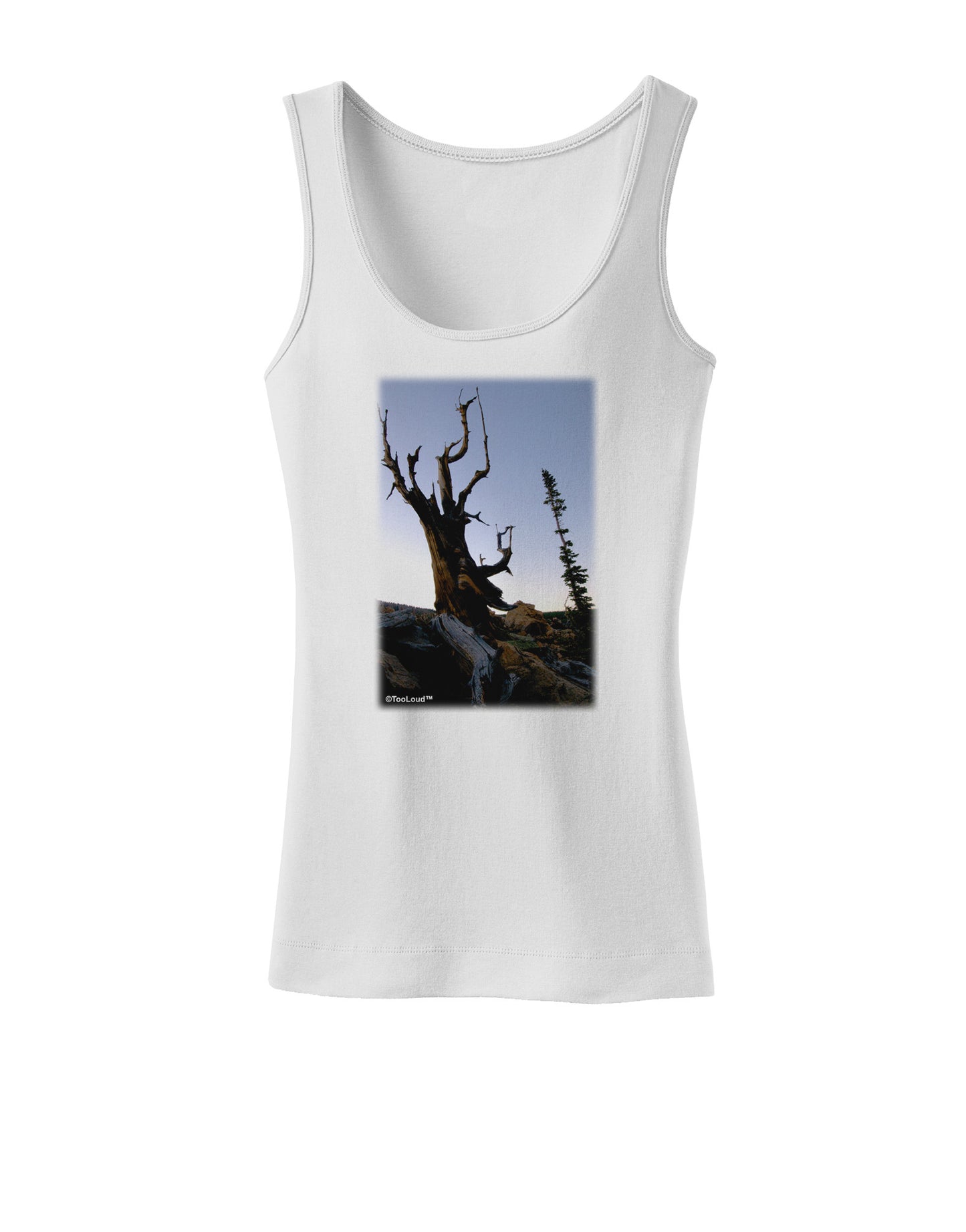 Colorado Mountain Scenery Womens Petite Tank Top-TooLoud-White-X-Small-Davson Sales
