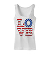 American Love Design - Distressed Womens Tank Top by TooLoud-Womens Tank Tops-TooLoud-White-X-Small-Davson Sales