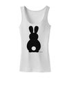 Cute Bunny Silhouette with Tail Womens Tank Top by TooLoud-Womens Tank Tops-TooLoud-White-X-Small-Davson Sales