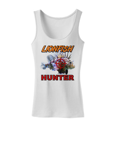 Lionfish Hunter Womens Tank Top-Womens Tank Tops-TooLoud-White-X-Small-Davson Sales