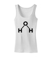 Water Molecule Text Womens Tank Top by TooLoud-Womens Tank Tops-TooLoud-White-X-Small-Davson Sales