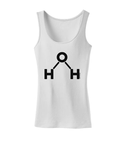 Water Molecule Text Womens Tank Top by TooLoud-Womens Tank Tops-TooLoud-White-X-Small-Davson Sales