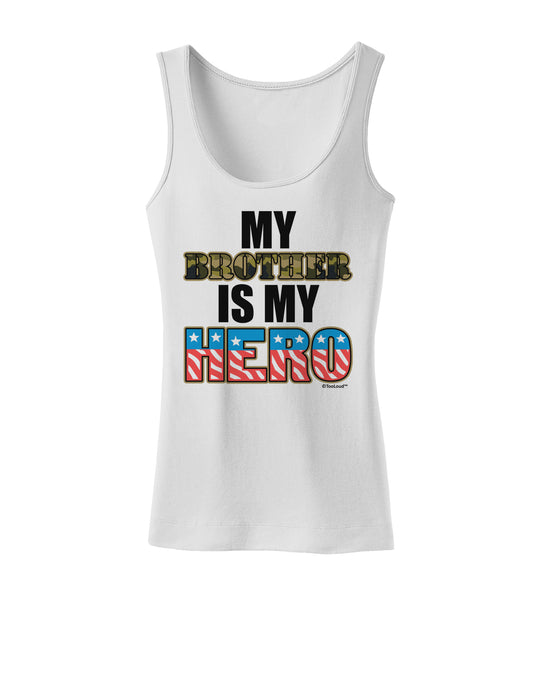 My Brother is My Hero - Armed Forces Womens Tank Top by TooLoud-Womens Tank Tops-TooLoud-White-X-Small-Davson Sales