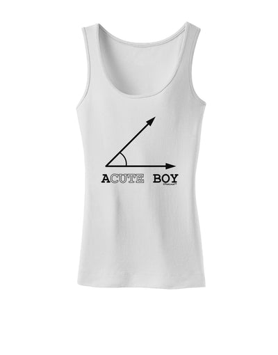 Acute Boy Womens Petite Tank Top-TooLoud-White-X-Small-Davson Sales