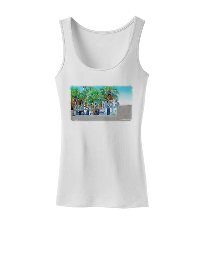 Palm Springs Watercolor Womens Tank Top-Womens Tank Tops-TooLoud-White-X-Small-Davson Sales