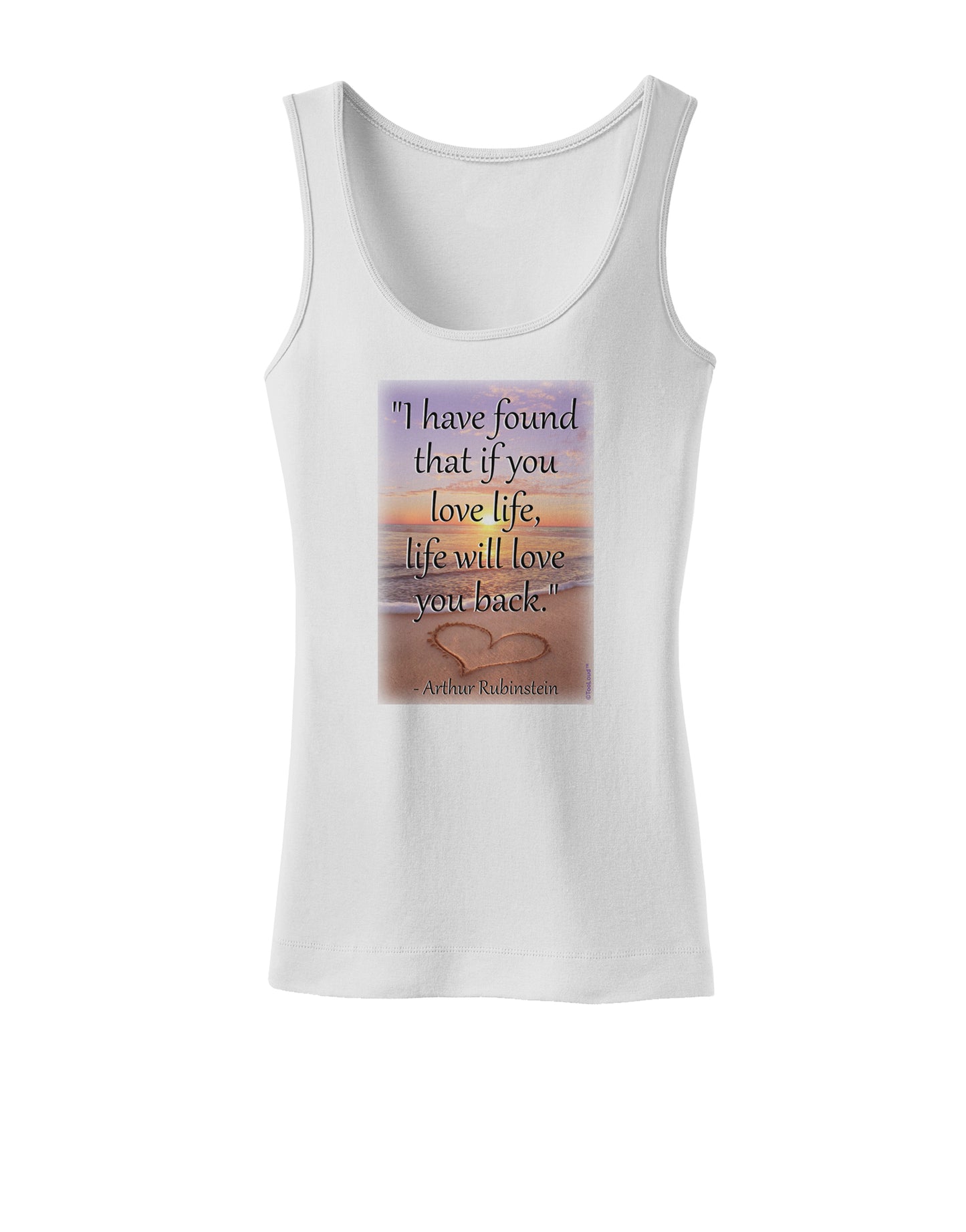 Life Will Love You Back Womens Petite Tank Top by TooLoud-TooLoud-White-X-Small-Davson Sales