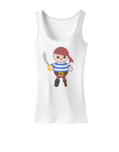 Petey the Pirate - Halloween Womens Tank Top-Womens Tank Tops-TooLoud-White-X-Small-Davson Sales