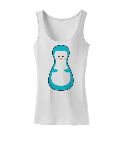 Cute Penguin Matryoshka Nesting Doll - Christmas Womens Tank Top-Womens Tank Tops-TooLoud-White-X-Small-Davson Sales