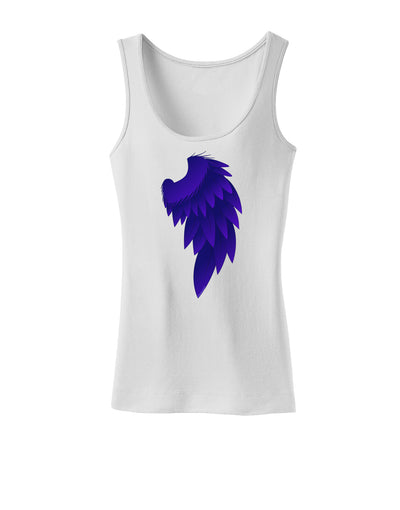 Single Right Dark Angel Wing Design - Couples Womens Tank Top-Womens Tank Tops-TooLoud-White-X-Small-Davson Sales