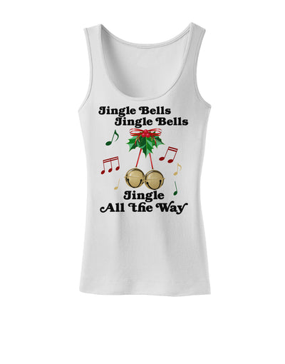 Jingle Bells All the way Womens Tank Top-Womens Tank Tops-TooLoud-White-X-Small-Davson Sales