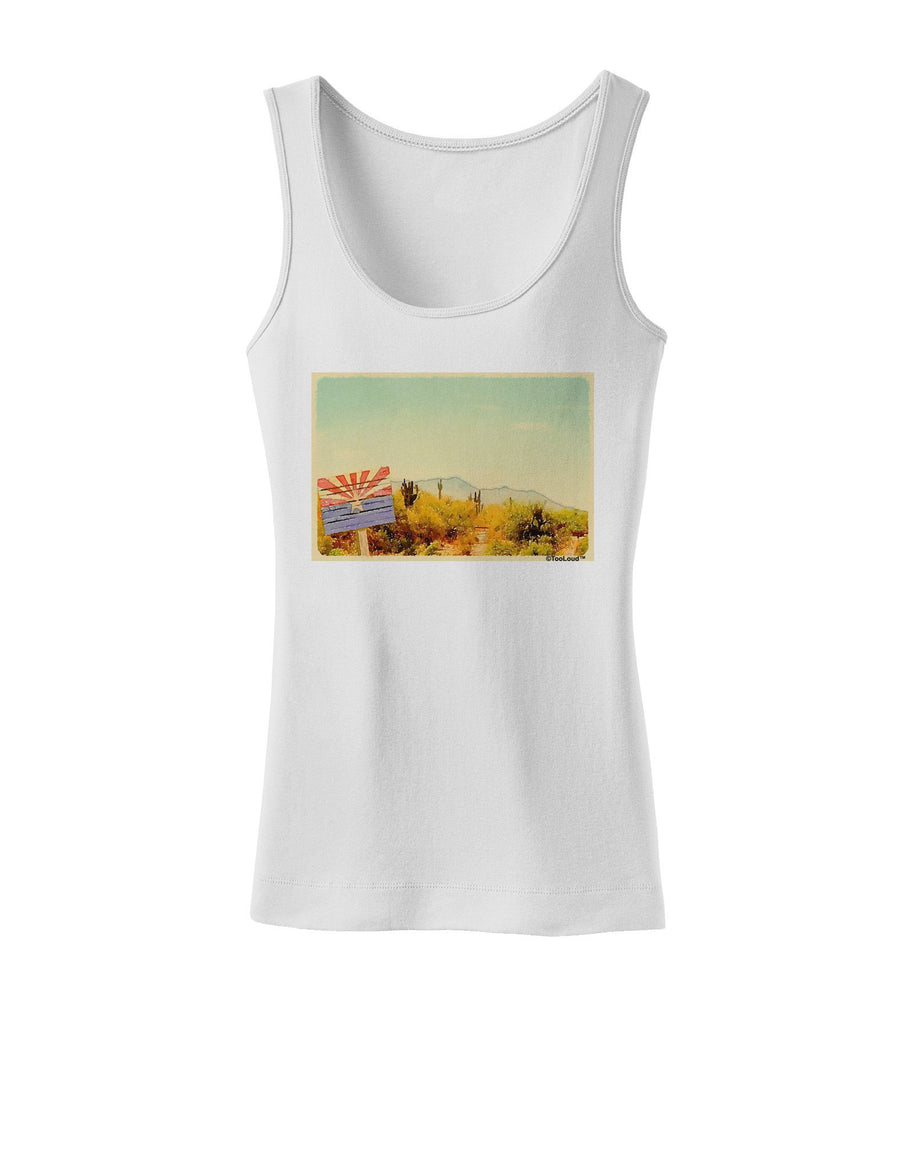 Arizona Scene Watercolor Womens Tank Top-Womens Tank Tops-TooLoud-White-XXXX-Large-Davson Sales