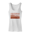 Red Planet Landscape Womens Petite Tank Top-TooLoud-White-X-Small-Davson Sales