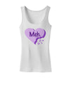 Meh Candy Heart Purple - Valentines Day Womens Tank Top by TooLoud-Womens Tank Tops-TooLoud-White-X-Small-Davson Sales