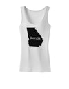 Georgia - United States Shape Womens Tank Top by TooLoud-Womens Tank Tops-TooLoud-White-X-Small-Davson Sales