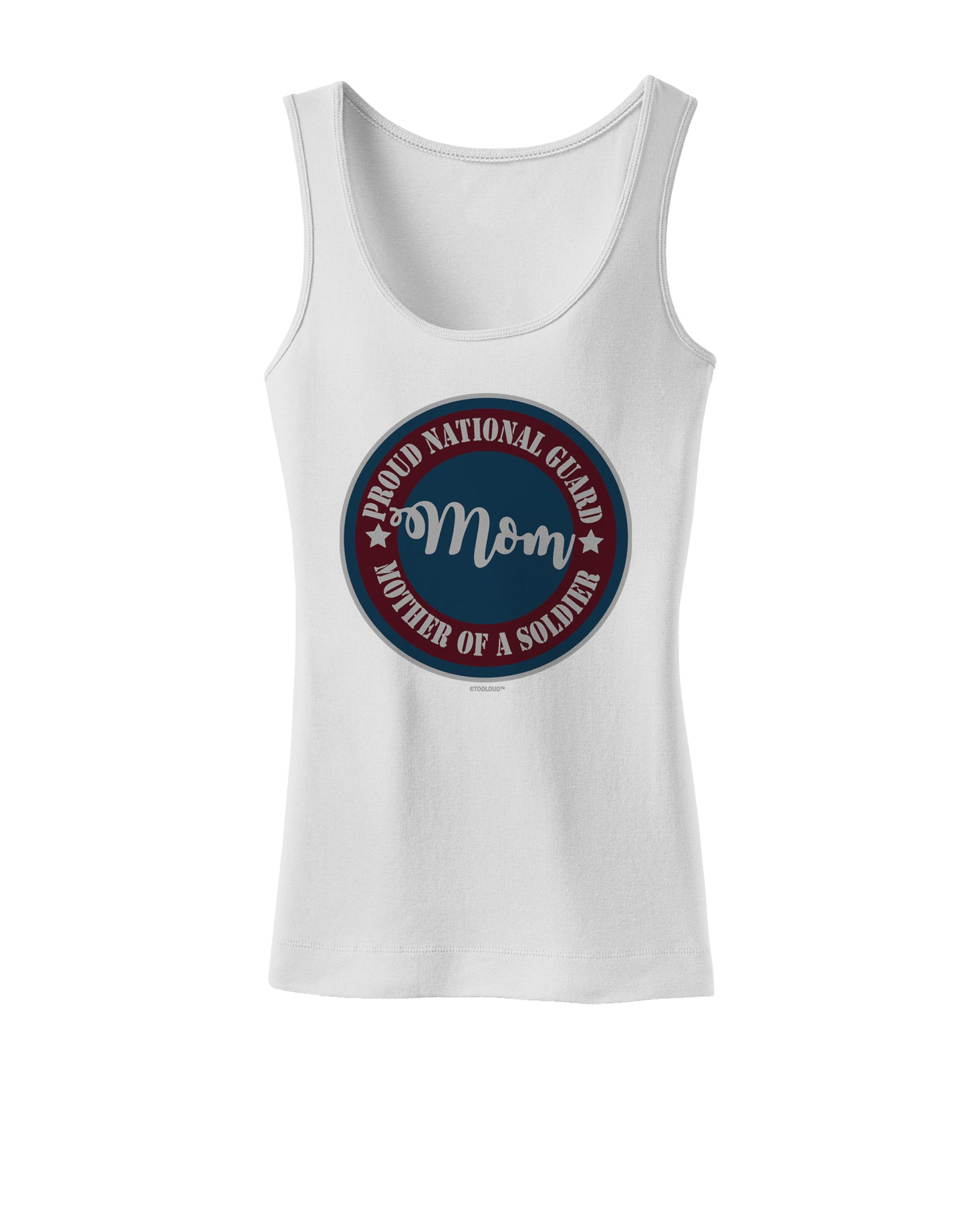 TooLoud Proud National Guard Mom Womens Petite Tank Top-Womens Tank Tops-TooLoud-White-X-Small-Davson Sales