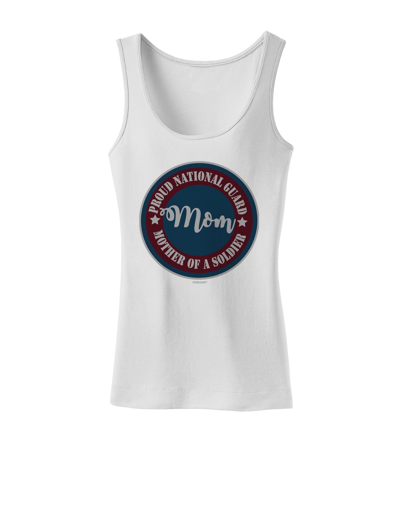 TooLoud Proud National Guard Mom Womens Petite Tank Top-Womens Tank Tops-TooLoud-White-X-Small-Davson Sales