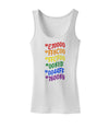 TooLoud Pride Flag Hex Code Womens Petite Tank Top-Womens Tank Tops-TooLoud-White-X-Small-Davson Sales