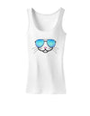 Kyu-T Face - Kattia Cool Sunglasses Womens Tank Top-Womens Tank Tops-TooLoud-White-X-Small-Davson Sales