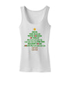 Deck the Halls Lyrics Christmas Tree Womens Tank Top-Womens Tank Tops-TooLoud-White-X-Small-Davson Sales