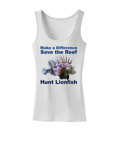 Save the Reef - Hunt Lionfish Womens Tank Top-Womens Tank Tops-TooLoud-White-X-Small-Davson Sales