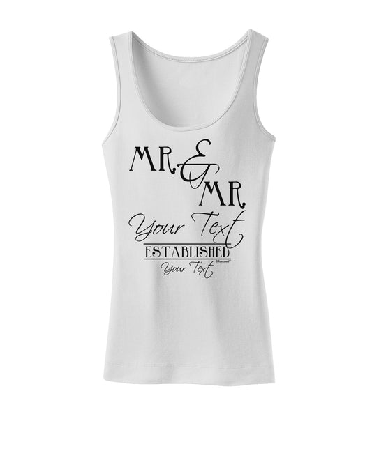 Personalized Mr and Mr -Name- Established -Date- Design Womens Tank Top-Womens Tank Tops-TooLoud-White-X-Small-Davson Sales