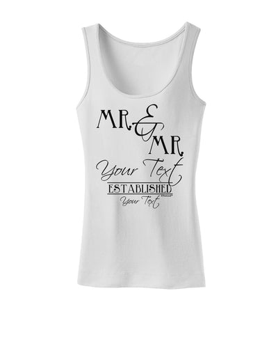 Personalized Mr and Mr -Name- Established -Date- Design Womens Tank Top-Womens Tank Tops-TooLoud-White-X-Small-Davson Sales