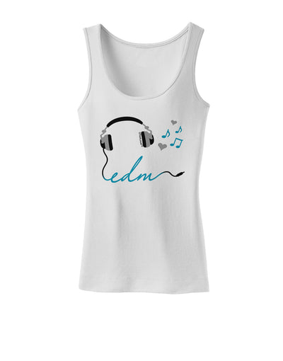 EDM Cord Blue Womens Tank Top-Womens Tank Tops-TooLoud-White-X-Small-Davson Sales