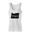 Oregon - United States Shape Womens Tank Top by TooLoud-Womens Tank Tops-TooLoud-White-X-Small-Davson Sales