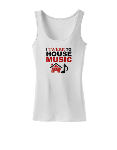 Twerk To House Womens Tank Top-Womens Tank Tops-TooLoud-White-X-Small-Davson Sales