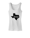 Texas - United States Shape Womens Tank Top by TooLoud-Womens Tank Tops-TooLoud-White-X-Small-Davson Sales