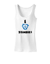 I Heart Zombies - Bio Hazard Heart Blue Womens Tank Top-Womens Tank Tops-TooLoud-White-X-Small-Davson Sales