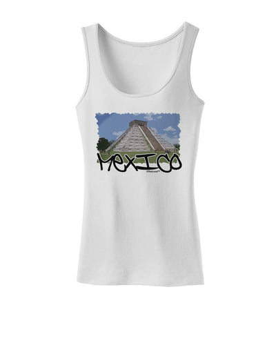 Mexico - Mayan Temple Cut-out Womens Tank Top-Womens Tank Tops-TooLoud-White-X-Small-Davson Sales