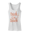 Trick or Teach Womens Petite Tank Top-Womens Tank Tops-TooLoud-White-X-Small-Davson Sales