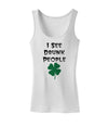 I See Drunk People Funny Womens Petite Tank Top by TooLoud-TooLoud-White-X-Small-Davson Sales