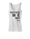 Notice Me Senpai Triangle Text Womens Tank Top-Womens Tank Tops-TooLoud-White-X-Small-Davson Sales