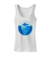 Iceberg Watercolor Womens Petite Tank Top-TooLoud-White-X-Small-Davson Sales