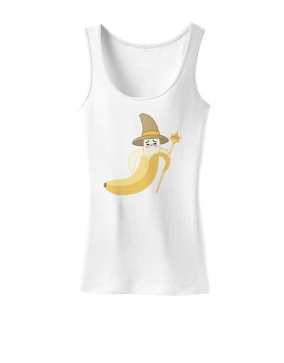 Ben Banana Wizard - Cute Fruit Halloween Womens Tank Top-Womens Tank Tops-TooLoud-White-X-Small-Davson Sales