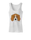 Cute Beagle Dog Womens Tank Top by TooLoud-Womens Tank Tops-TooLoud-White-X-Small-Davson Sales