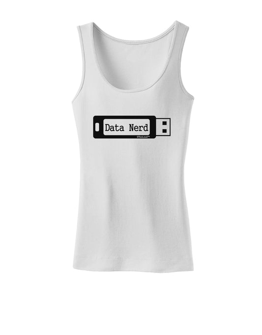 Data Nerd USB Womens Tank Top by TooLoud-Womens Tank Tops-TooLoud-White-X-Small-Davson Sales