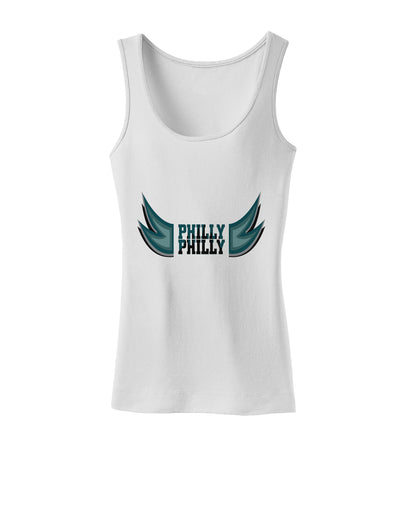 Philly Philly Funny Beer Drinking Womens Petite Tank Top by TooLoud-TooLoud-White-X-Small-Davson Sales