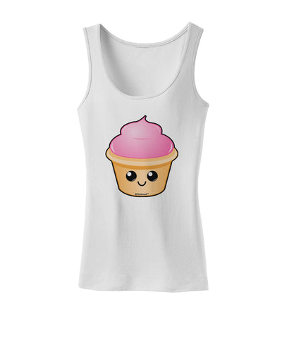 Cute Cupcake Design #2 Womens Tank Top by TooLoud-Womens Tank Tops-TooLoud-White-X-Small-Davson Sales