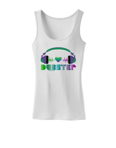 Heart Dubstep Womens Tank Top-Womens Tank Tops-TooLoud-White-X-Small-Davson Sales