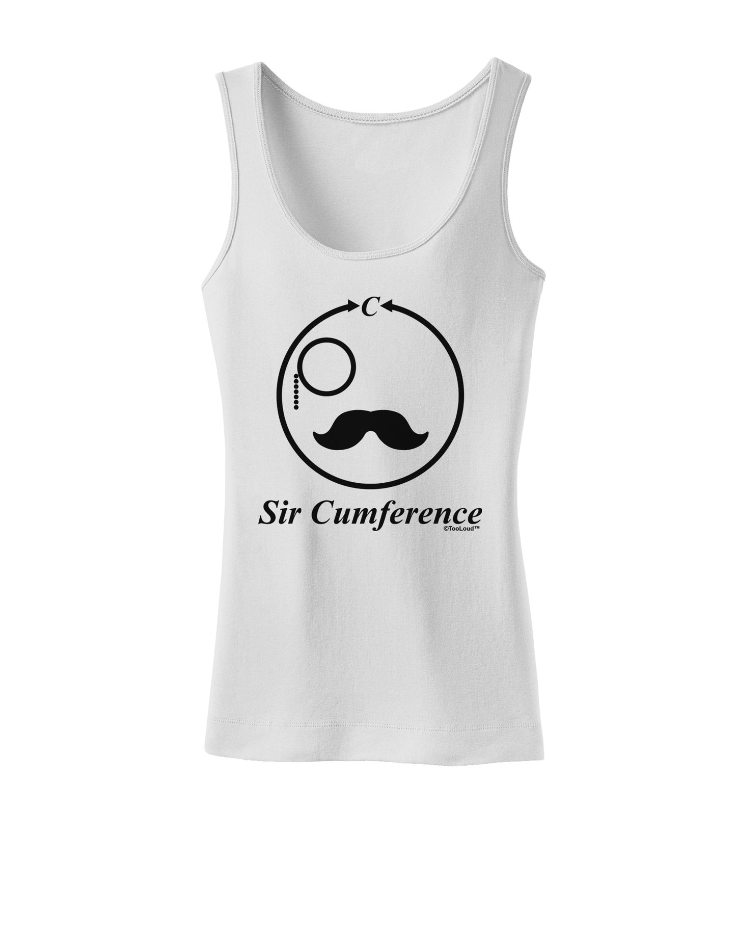 Sir Cumference Womens Petite Tank Top-TooLoud-White-X-Small-Davson Sales