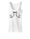 Meh with Hands Womens Tank Top-Womens Tank Tops-TooLoud-White-X-Small-Davson Sales