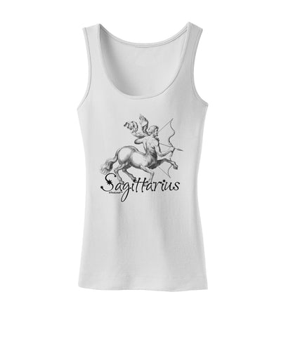 Sagittarius Illustration Womens Tank Top-Womens Tank Tops-TooLoud-White-X-Small-Davson Sales