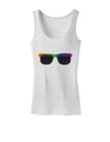 Pride Rainbow Glasses Womens Petite Tank Top by TooLoud-TooLoud-White-X-Small-Davson Sales