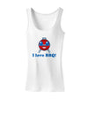 I Love BBQ Womens Tank Top-Womens Tank Tops-TooLoud-White-X-Small-Davson Sales