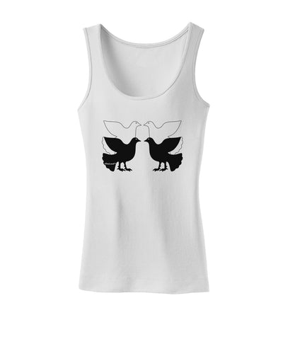 Four Calling Birds Womens Tank Top-Womens Tank Tops-TooLoud-White-X-Small-Davson Sales