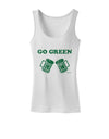 Go Green - St. Patrick's Day Green Beer Womens Tank Top by TooLoud-Womens Tank Tops-TooLoud-White-X-Small-Davson Sales